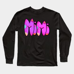 Mimi Top 10 best personalised gifts - Mimi - personalised,personalized custom name with flowers Long Sleeve T-Shirt